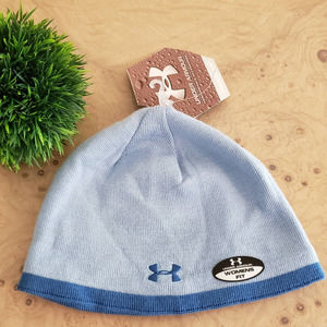 NWT Under Armour Women's Speed Beanie Hat Running OS Mist Blue